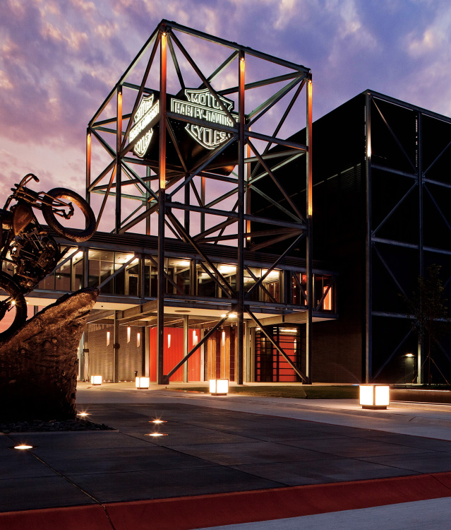 Harley Davidson Museum at Dusk