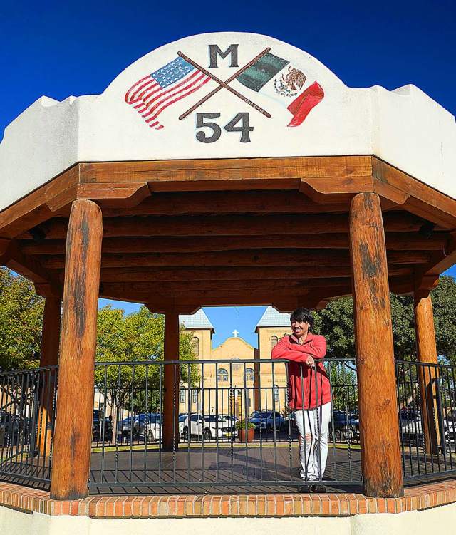 Mesilla Plaza women gazebo