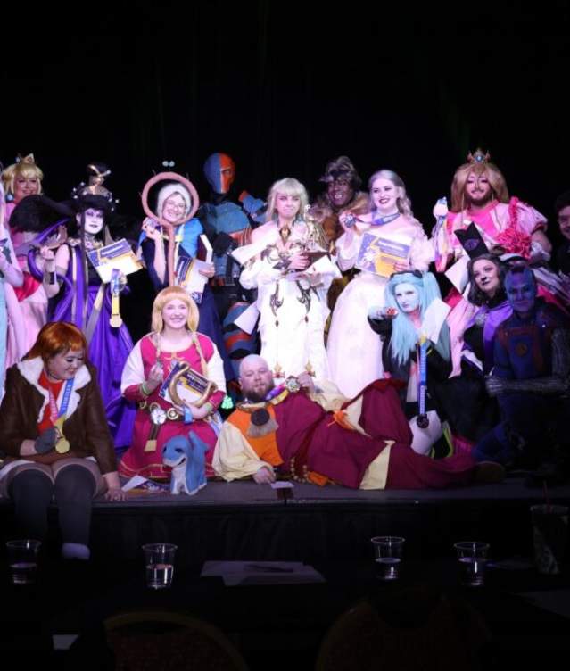 Image of attendees dressed up as their favorite comic characters at SoonerCon