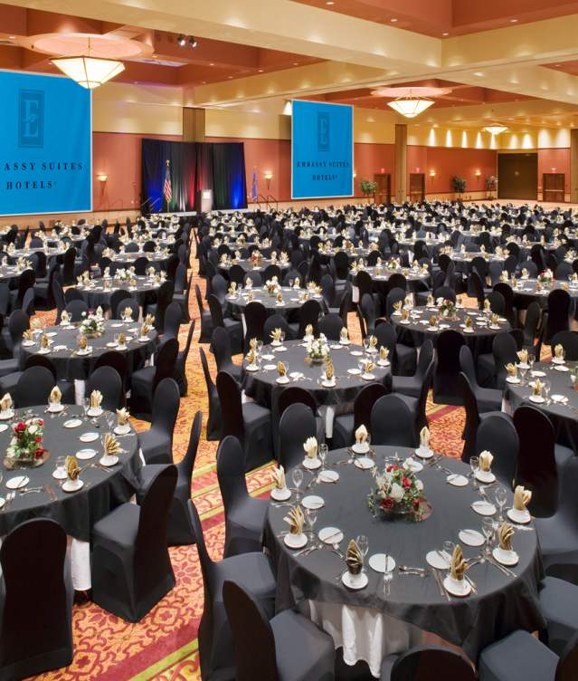 Dining setup Embassy Suites