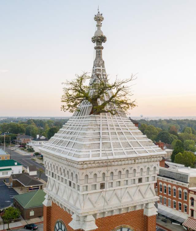 インディアナ州　The Tower Tree グリーンズバーグ Tower Tree - Visit Greensburg