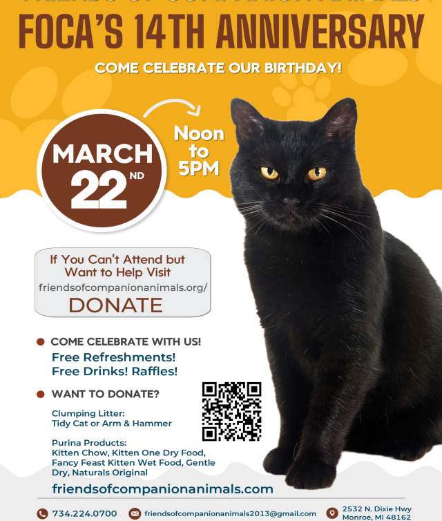 FOCA's Annual 14th Anniversary Open House