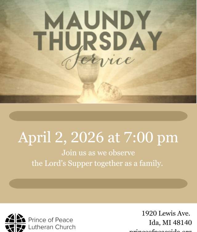 Maundy Thursday Church Service