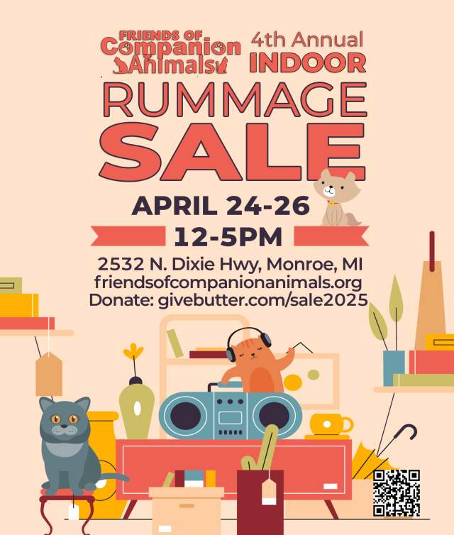 FOCA Indoor Rummage Sale Fundraiser