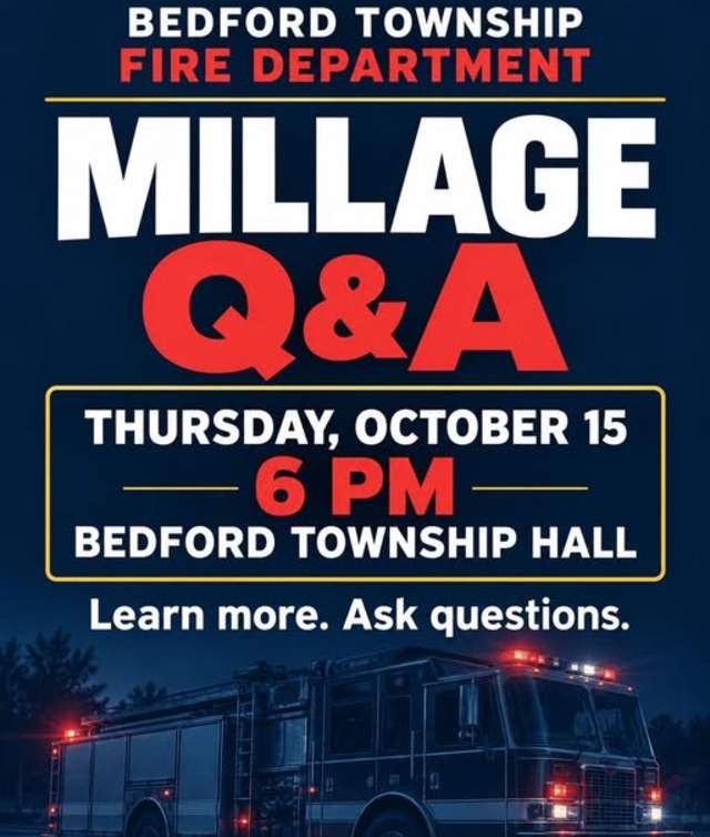 Bedford Fire Dept. Millage Q & A
