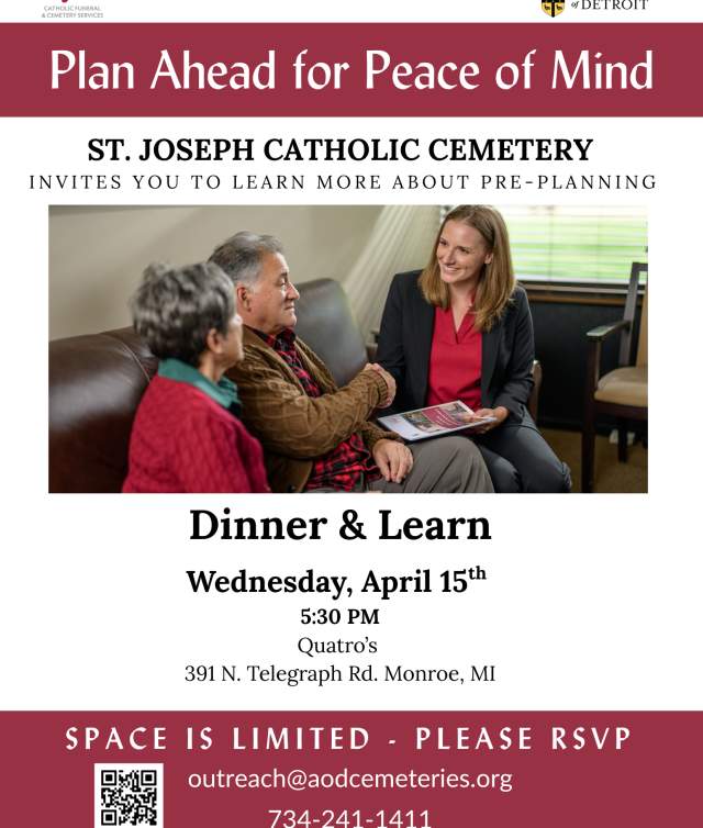 St. Joseph Cemetery Dinner & Learn
