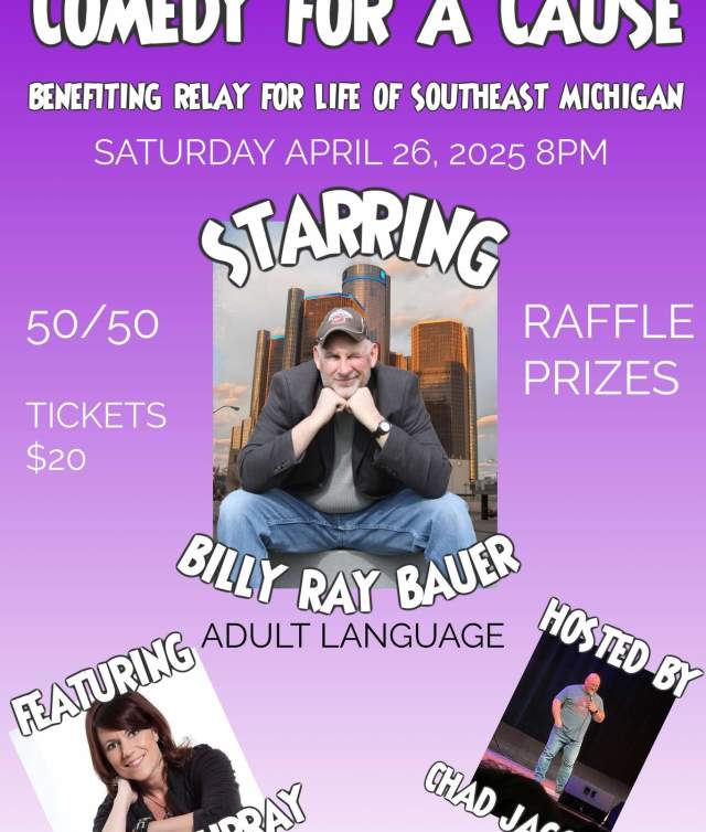 Comedy for a Cause benefitting Relay For Life of Monroe County