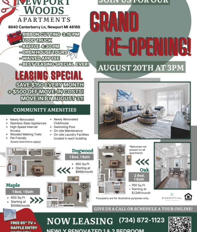 Newport Woods Apartments Grand Re-Opening