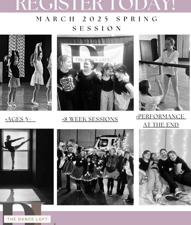 Spring 2025 Dance Enrollment-8 week session