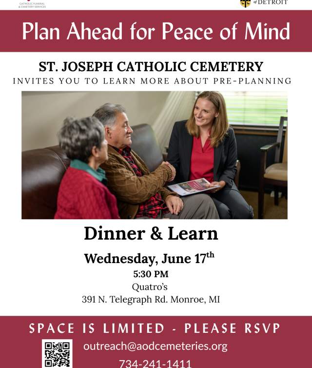 St. Joseph Cemetery Dinner and Learn