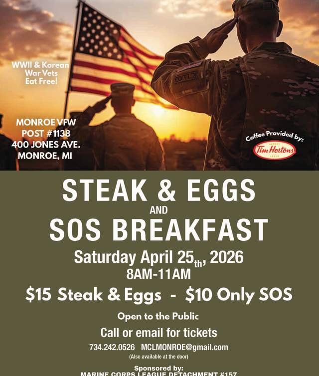 Steak, Eggs and SOS Breakfast