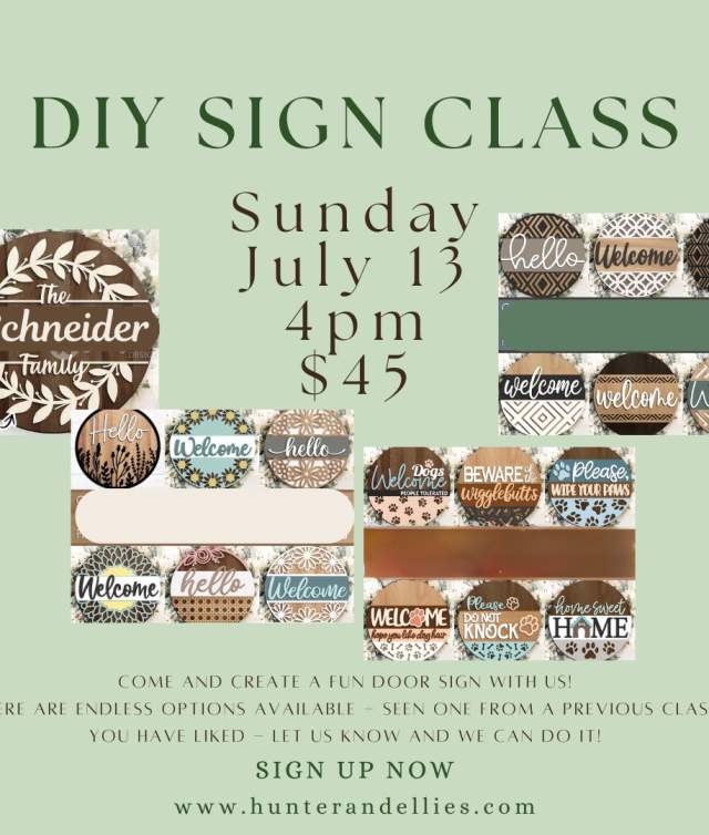 DIY Sign Class