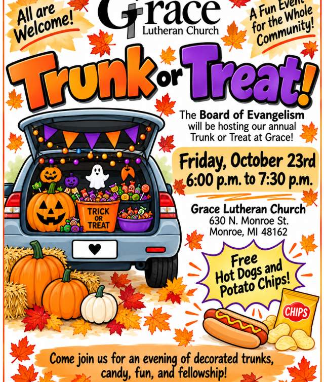 Grace Lutheran Church Trunk or Treat