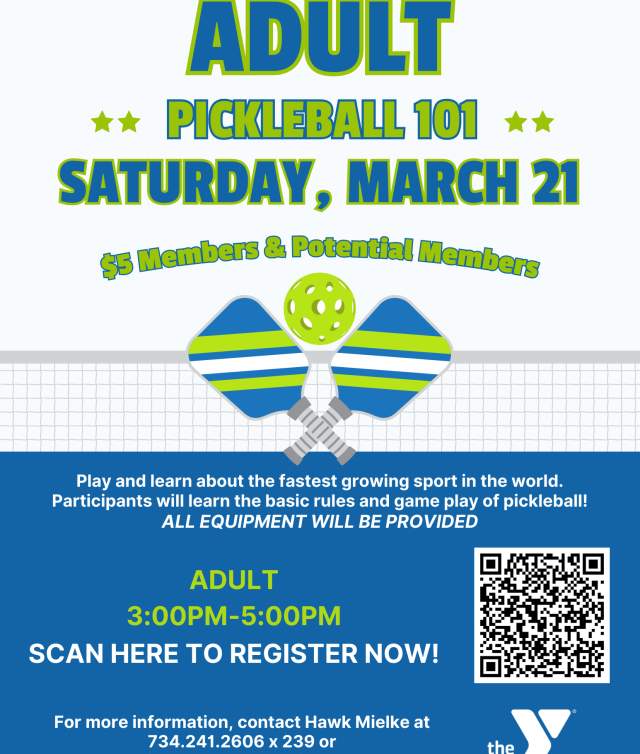Monroe Family YMCA Adult Pickleball 101