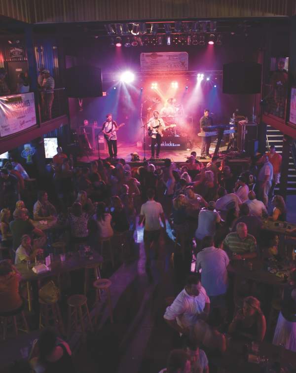 A crowd watches a show at the The Sound Room in Fort Smith.