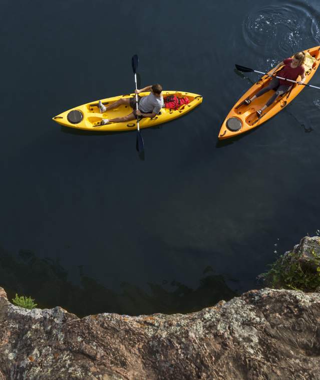 kayaking inks lake branded