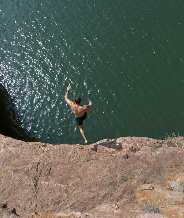 jumping off stuff