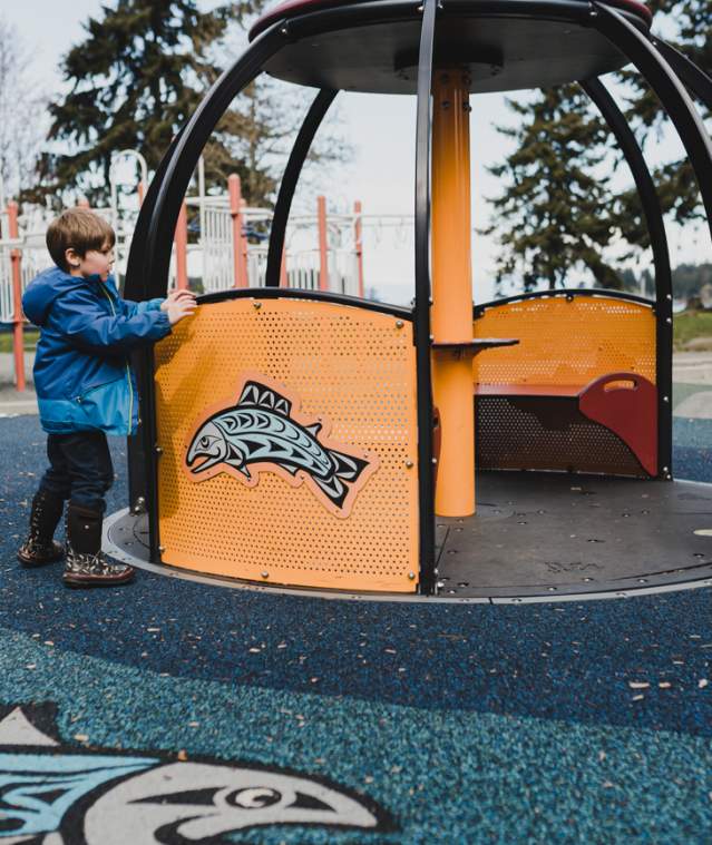 boy at playground