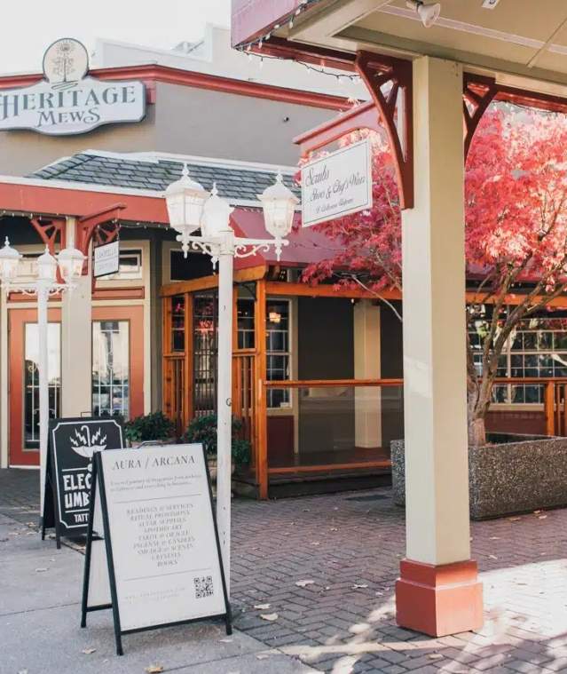downtown shop fronts