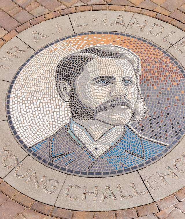 Dr. A.J. Chandler Mosaic in Downtown Chandler