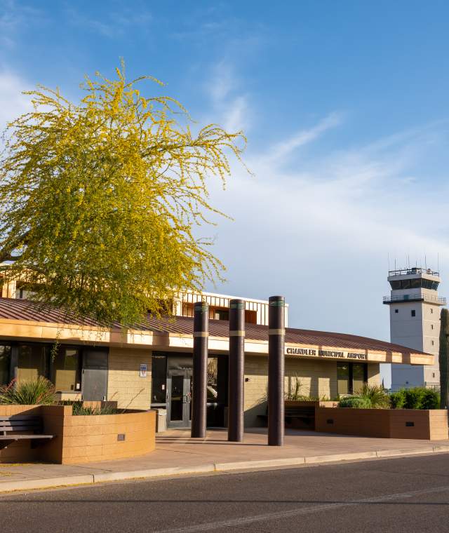 Chandler Municipal Airport Entrance