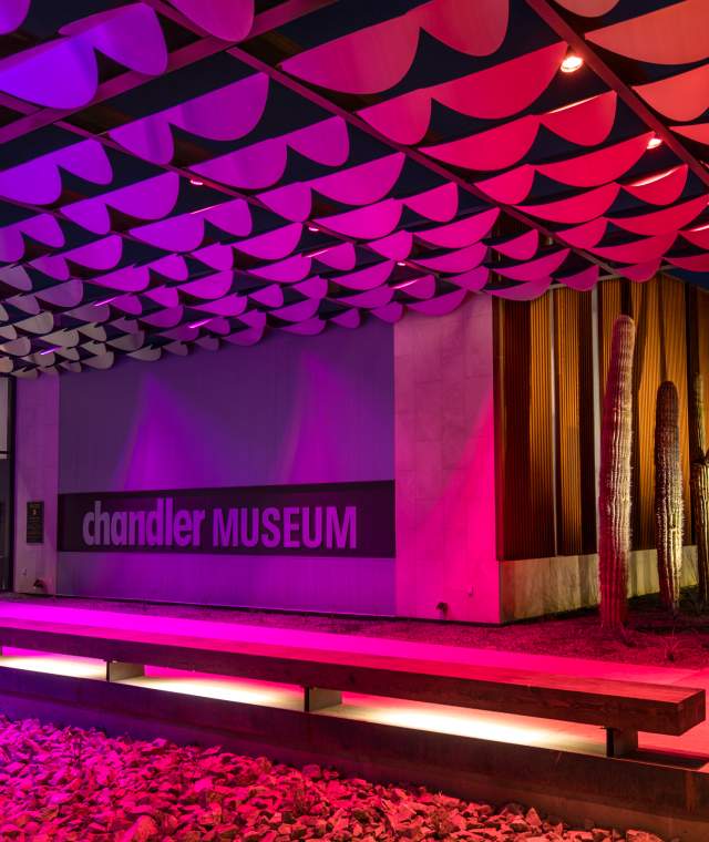 Chandler Museum - Exterior at Night
