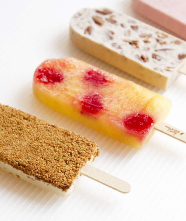 Made-from-scratch fruit and cream popsicles from Paletas Betty in Chandler, AZ