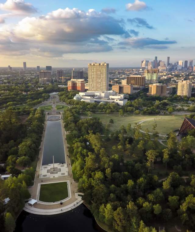 Hermann Park Drone Shot