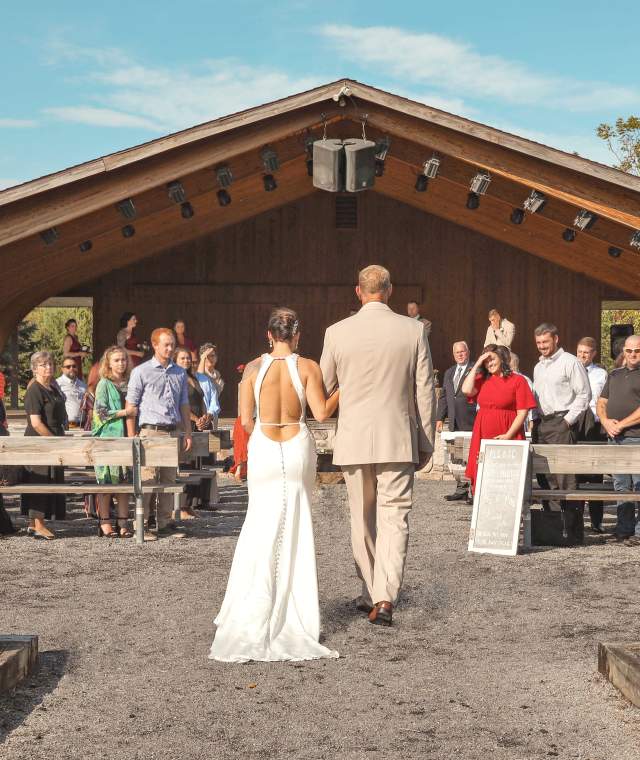 Walking down the aisle, wedding