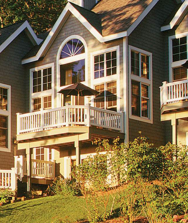 An exterior image of a hotel at The Homestead