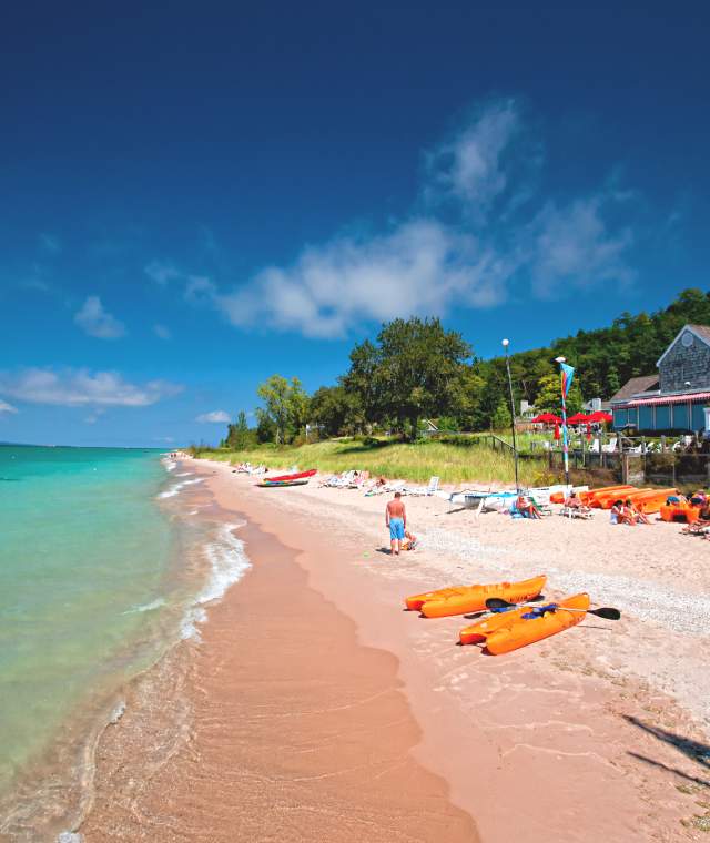 An exterior shot of the Beach Club at The Homestead