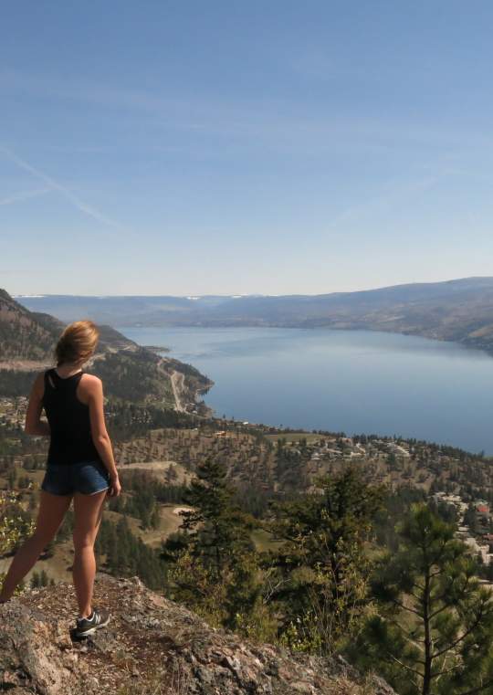 The view from Pincushion hike in Peachland, BC