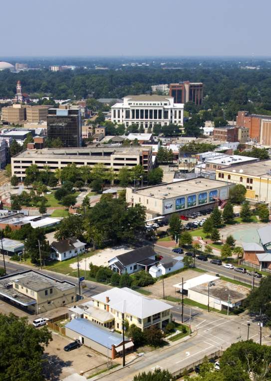 Aerial View of Downtown Lafayette