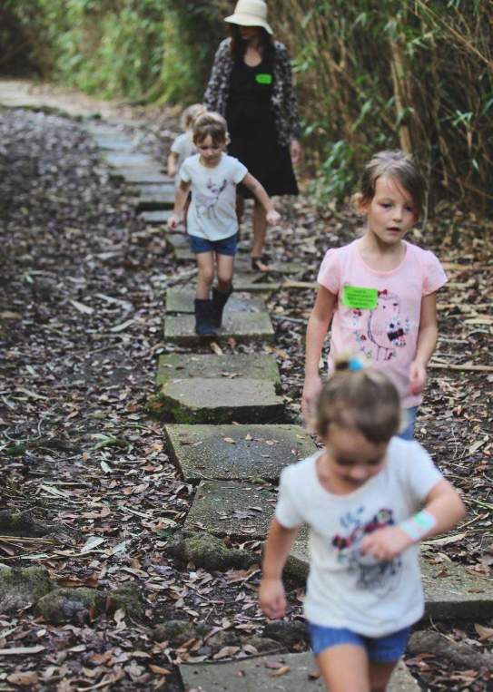 Children enjoy a day of exploration at Jungle Gardens on Avery Island