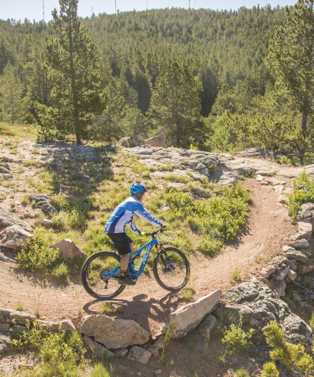 Biking On A Trail Near Casper