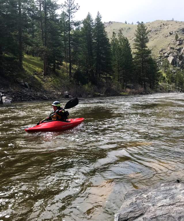 Kayaking Cache la Poudre River