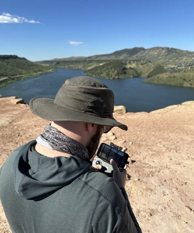 Film Drone at Horsetooth