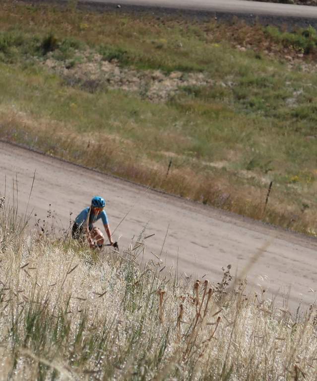 Gravel Cycling Hillside