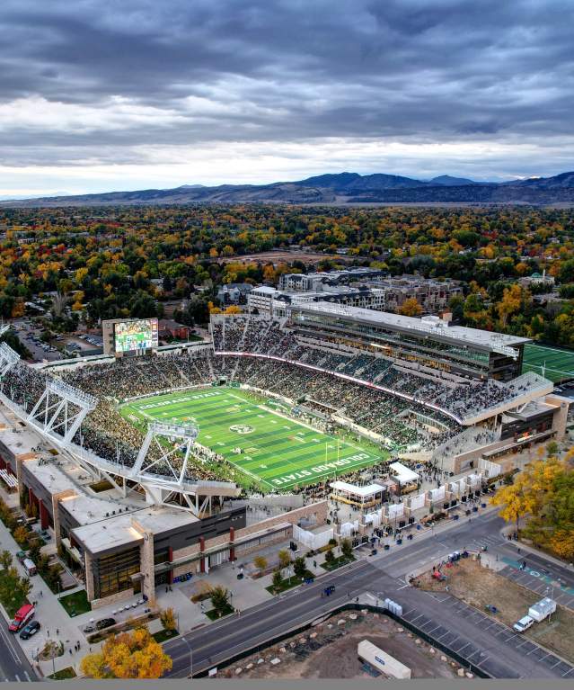 Overhead Canvas Stadium