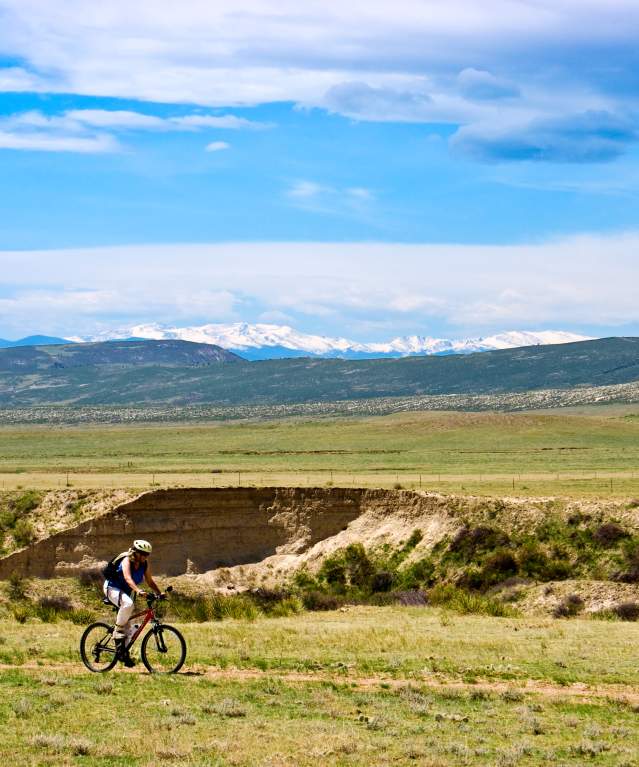 Soapstone Prairie Cyclist