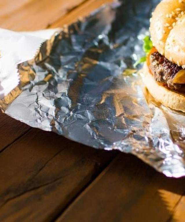 Hamburger and fries