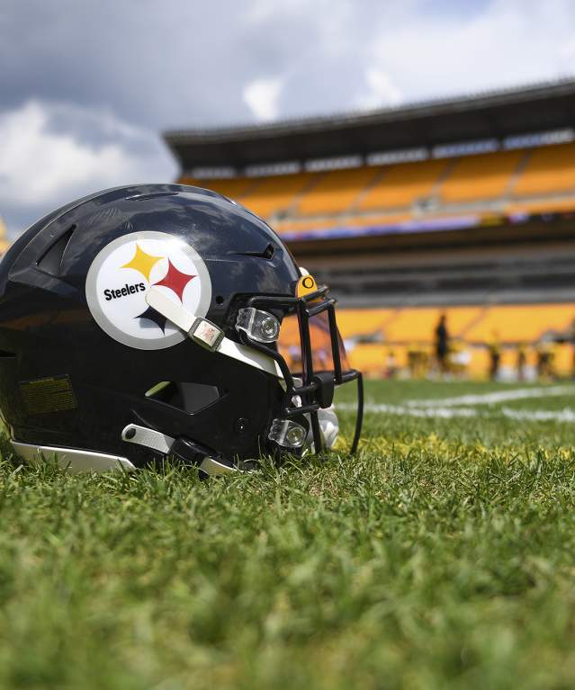Steelers helmet at Acrisure Stadium