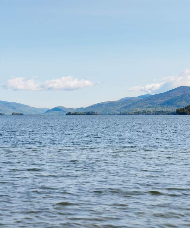 Lake George and Adirondack Mountains