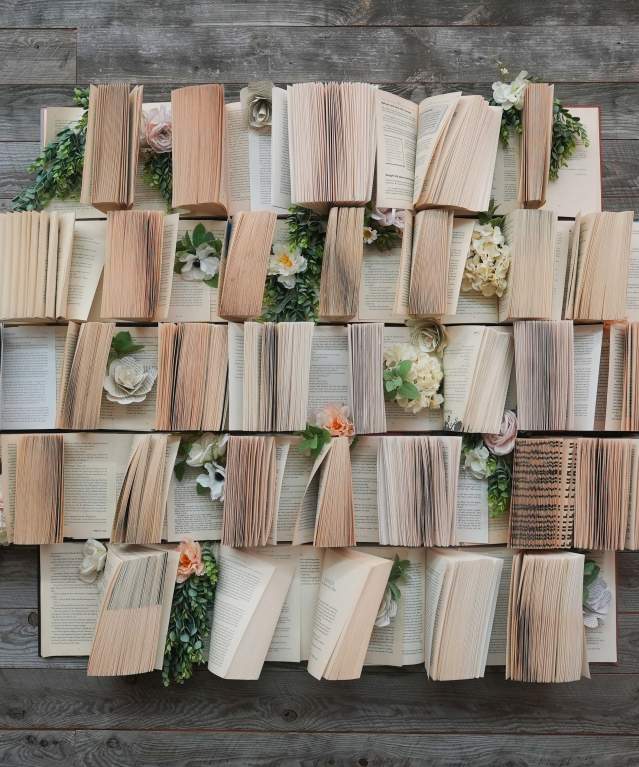 Book art display in Just One More Chapter