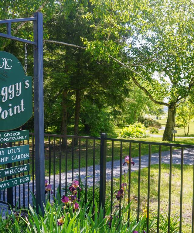 Sign at the entrance of Peggy's Point