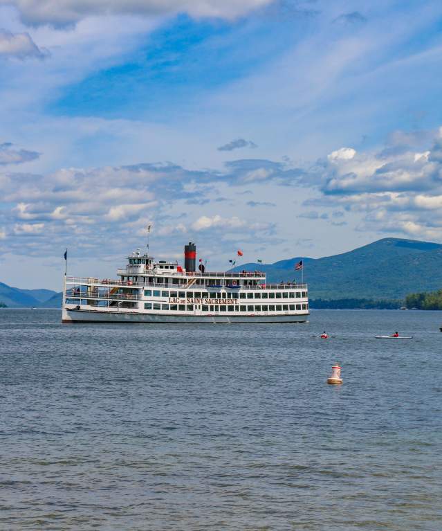 Boats on Lake George