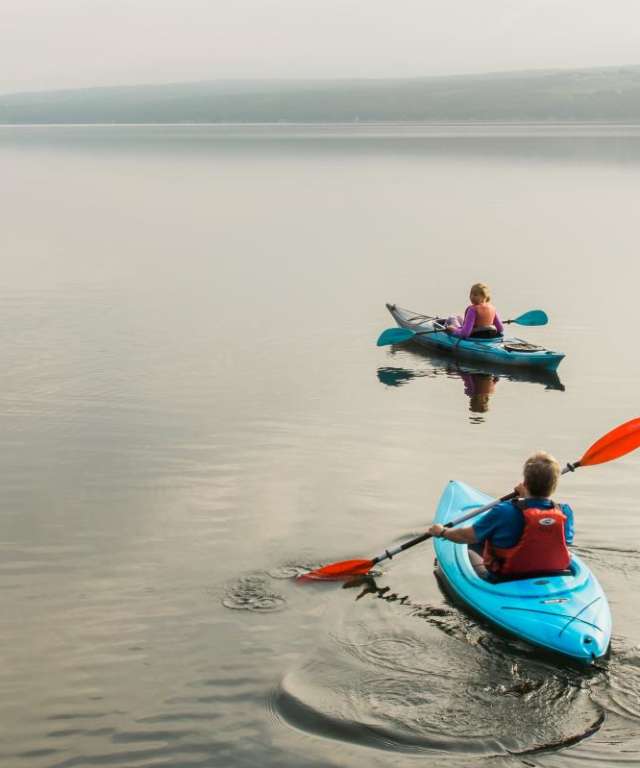 Kayaking on Seneca Lake