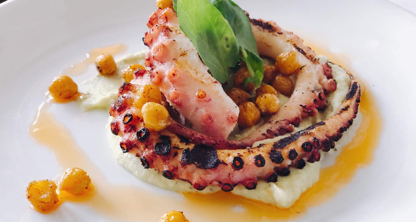 Upscale Casual Dining Octopus Plate