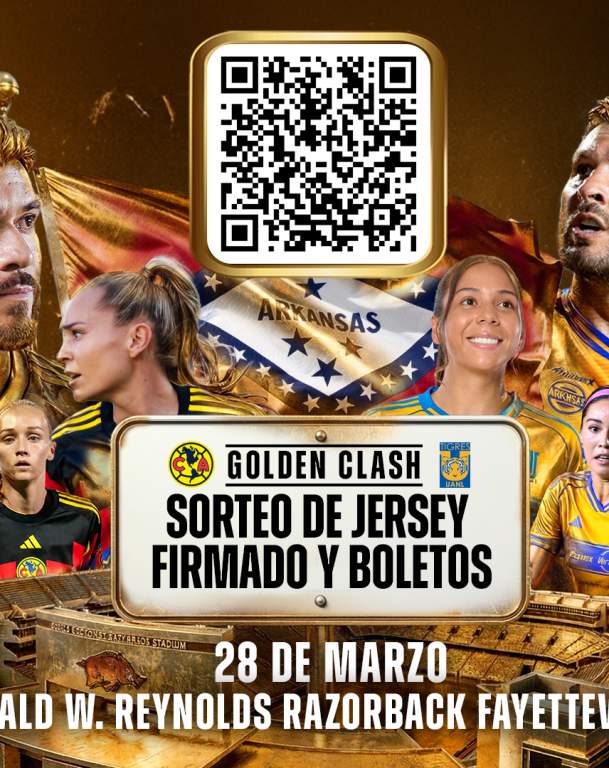 El Golden Clash llegará al Razorback Stadium 2026