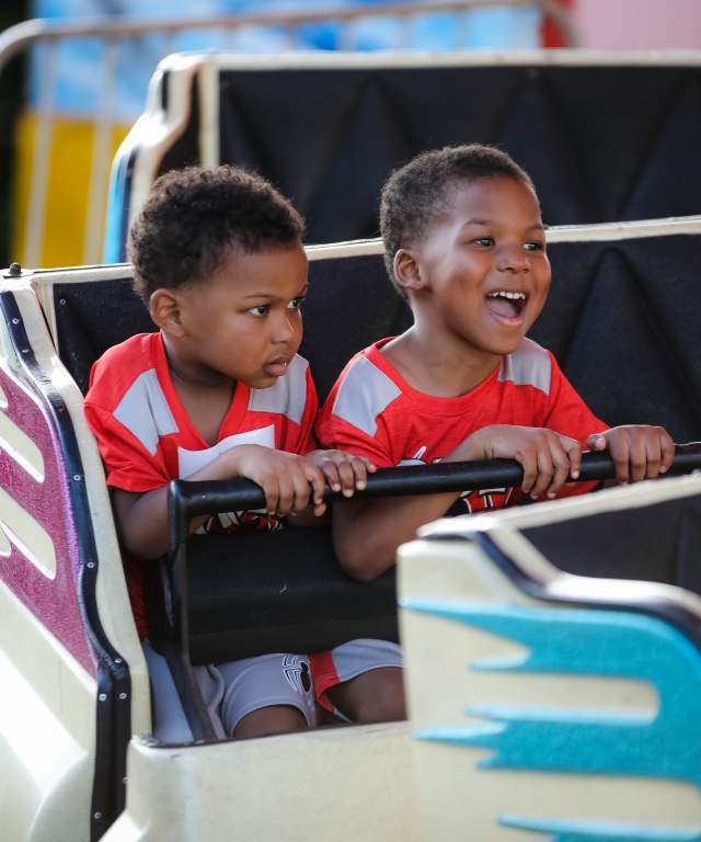 Boys on a Carnival Ride at Taste Addison